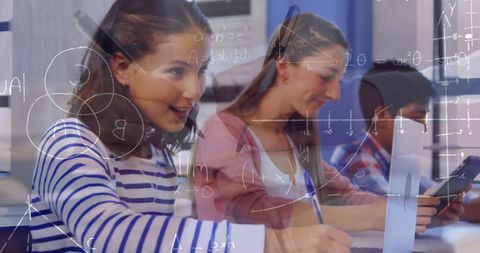 Students Engaged in Learning with Technology and Mathematics - Download Free Stock Images Pikwizard.com
