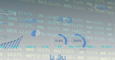 Digital Financial Data Analysis and Stock Market Visualization - Download Free Stock Images Pikwizard.com