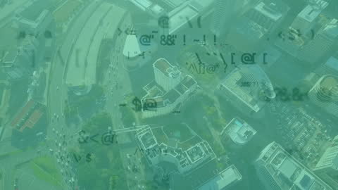 Digital Network Overlay with Business Communication Theme