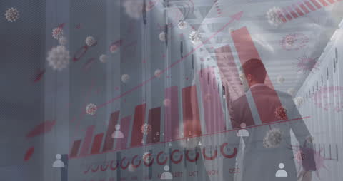 Data Processing Visualization in Modern Server Hall