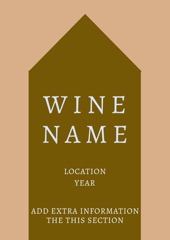 Vintage Wine Label Template with Elegant Bottle Silhouette - Download Free Stock Templates Pikwizard.com