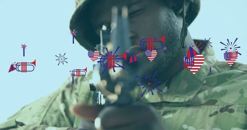 American Patriotism and Military Heroism with Digital Celebrations