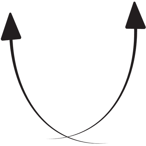Arched Curved Symbol Arrows Transparent Background Vector - Download Free Stock Videos Pikwizard.com