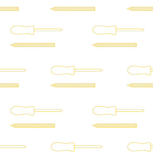 Seamless Pattern of Yellow Screwdrivers & Screws on Transparent Background - Download Free Stock Videos Pikwizard.com