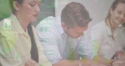 Business Professionals Analyzing Digital Financial Data in Meeting - Download Free Stock Images Pikwizard.com