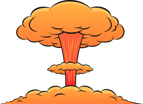 vibrant cartoon atomic cloud on transparent background - Download Free Stock Videos Pikwizard.com