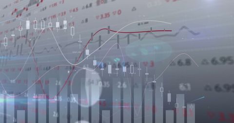 Dynamic Financial Data and Trading Activity in Grey Tones - Download Free Stock Images Pikwizard.com