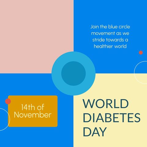 World Diabetes Day Awareness Campaign Design - Download Free Stock Templates Pikwizard.com