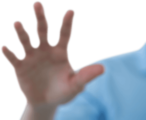 Transparent View of Hand Pressing Invisible Screen - Download Free Stock Videos Pikwizard.com