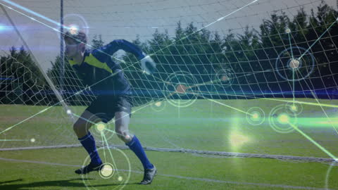 Virtual Network Overlay on Soccer Training Session