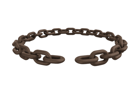 transparent circle of broken rusty chain links 3d illustration - Download Free Stock Videos Pikwizard.com