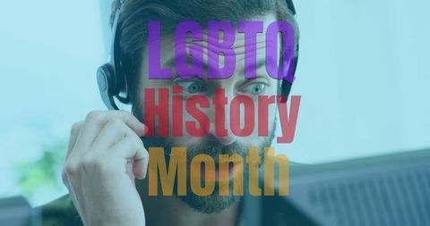 LGBTQ History Month Celebration in Modern Workspace