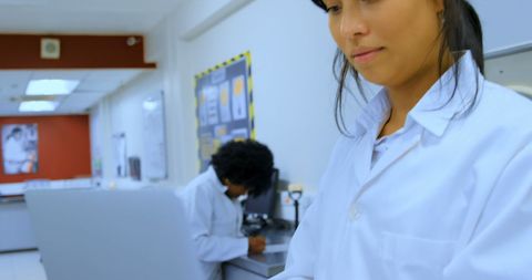Female Scientist Conducting Laboratory Research - Download Free Stock Images Pikwizard.com