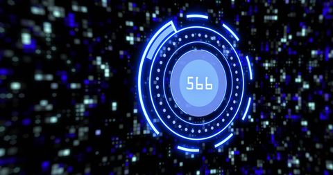 Futuristic Digital Interface with Scanning Display and Data Visualization - Download Free Stock Images Pikwizard.com
