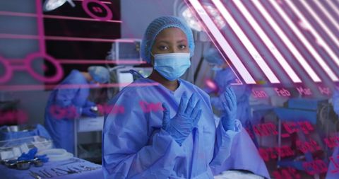 Surgeons with Digital Interface in Advanced Operating Room