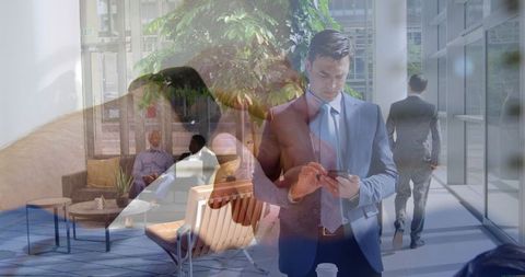 Digital Connectivity in Urban Workspace Concept