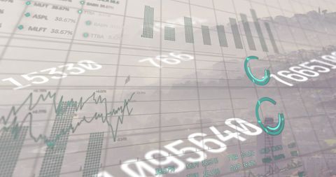Abstract Financial Data Processing Concept with Digital Graphs - Download Free Stock Images Pikwizard.com