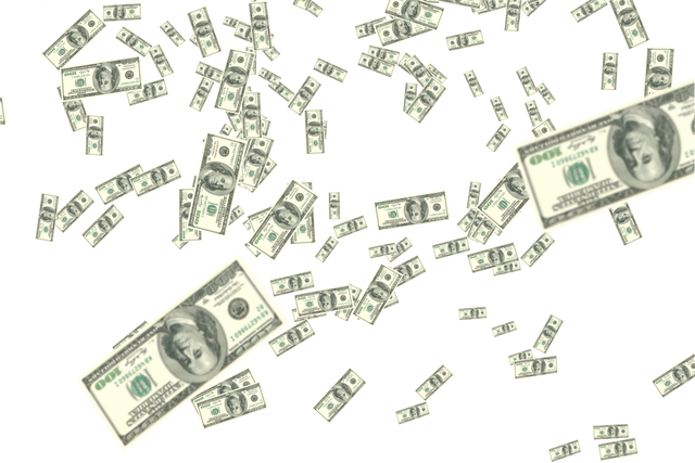 Hundred Dollar Bills Falling on Transparent Background Isolated - Download Free Stock Videos Pikwizard.com