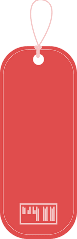 red gift tag design with barcode on transparent background - Download Free Stock Videos Pikwizard.com