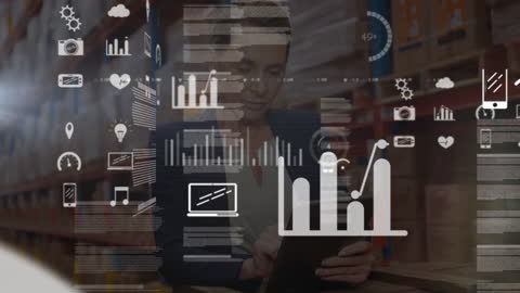 Warehouse Manager Analyzing Financial Data for Inventory Management