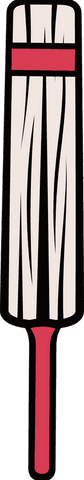 cricket bat with red handle vector transparent background - Download Free Stock Videos Pikwizard.com