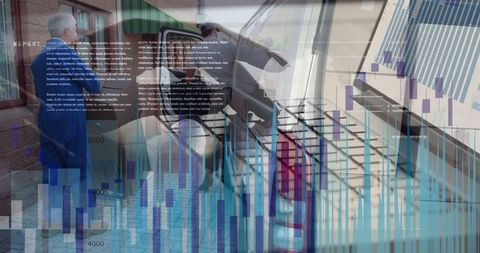 Digital Finance Overlays on Package Delivery Scene