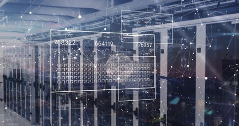Advanced Data Processing in High-Tech Server Environment - Download Free Stock Images Pikwizard.com