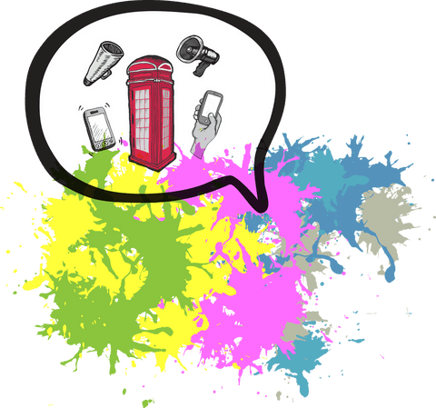 colorful communication icons in speech bubble on transparent background - Download Free Stock Videos Pikwizard.com