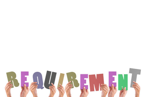 Hands Displaying Requirement Text on Transparent Background - Download Free Stock Videos Pikwizard.com