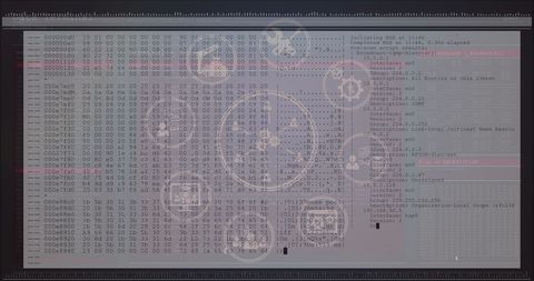 Digital Interface with Data Flow and Technology Icons - Download Free Stock Images Pikwizard.com