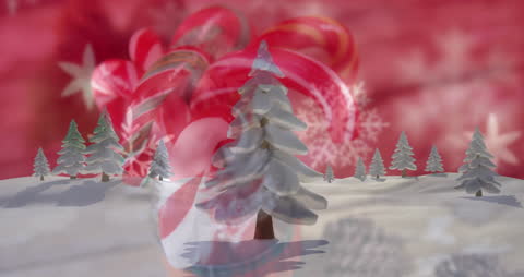 Enchanting Winter Wonderland with Festive Holiday Decorations