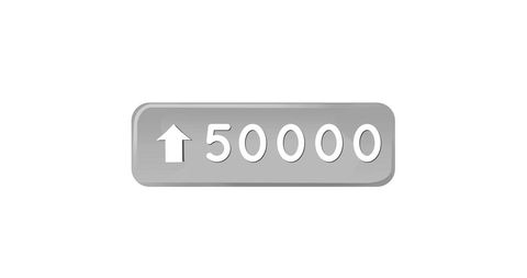 Abstract Progress Bar Reaching 50000 Milestone in Gray - Download Free Stock Images Pikwizard.com