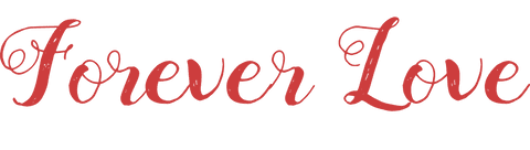 Romantic decorative inscription 'forever love' on transparent background