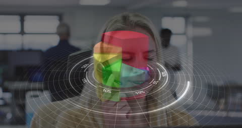 Businesswoman Integrating Data Analytics with Customer Conversations