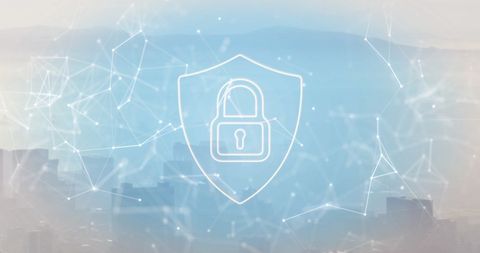 Digital Cybersecurity and Business Over Cityscape Background - Download Free Stock Images Pikwizard.com