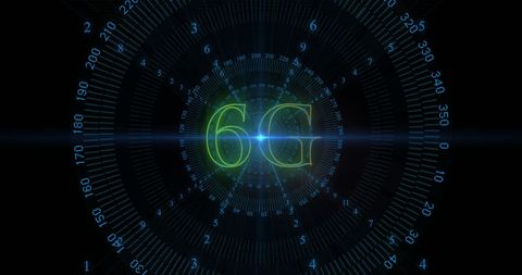 Futuristic 6G Technology with Data Visualization - Download Free Stock Images Pikwizard.com