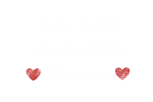 Ich hab dich lieb Mama message with hearts transparent background - Download Free Stock Videos Pikwizard.com