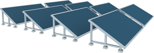 Transparent Three-Dimensional Solar Panel Array Graphic - Download Free Stock Videos Pikwizard.com