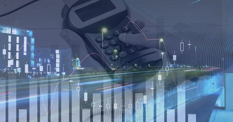 Financial Data and Contactless Payment Technology Overlay - Download Free Stock Images Pikwizard.com