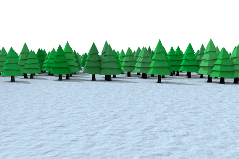 Digital Woodland Scene on Transparent Background - Download Free Stock Videos Pikwizard.com
