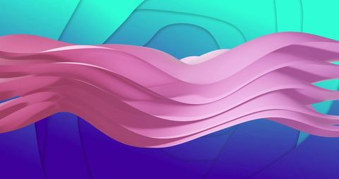 Colorful Abstract Waves with Elegant Fluid Motion