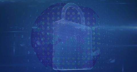 Digital Lock Hologram Representing Cybersecurity Innovation - Download Free Stock Images Pikwizard.com