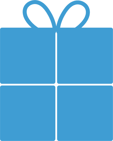 large blue gift box on transparent background for celebrations - Download Free Stock Videos Pikwizard.com