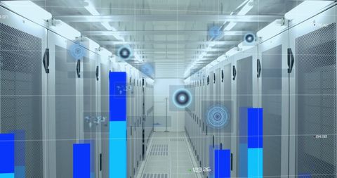 Virtualized Data Management in Modern Server Room Environment - Download Free Stock Images Pikwizard.com