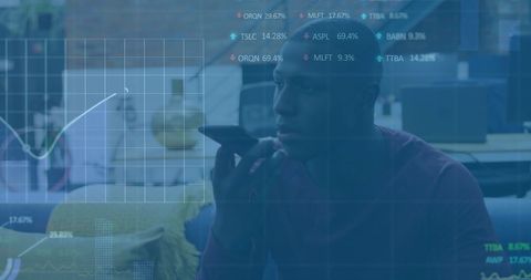 african american businessman analyzing financial data overtly displayed - Download Free Stock Images Pikwizard.com