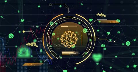 Digital Data Network with Futuristic Interface Concept - Download Free Stock Images Pikwizard.com
