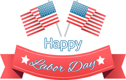 transparent labor day celebration banner with american flags - Download Free Stock Videos Pikwizard.com