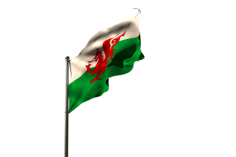 transparent low angle shot of welsh flag waving against sky - Download Free Stock Videos Pikwizard.com