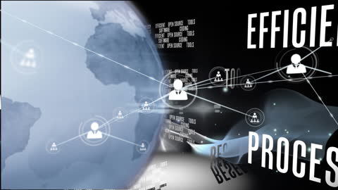 Network Connections Global Efficiency Concept