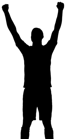transparent silhouette of active man jumping vector illustration - Download Free Stock Videos Pikwizard.com